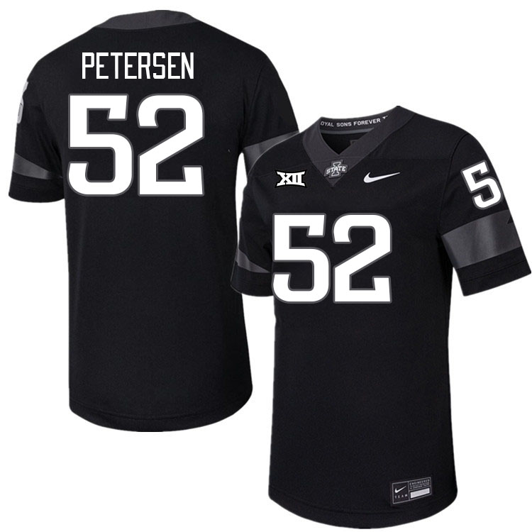 Men #52 Joey Petersen Iowa State Cyclones College Football Jerseys Stitched-Black